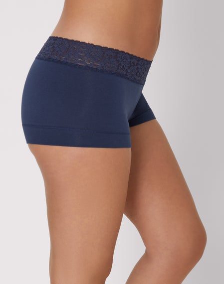 Confezione Da 6/12 Slip Boyshort In Pizzo Vita Media, VISION, Taglie S-3XL, Colori Assortiti - Foto 3