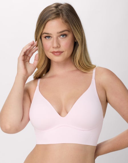 Buy Padded Non-Wired Full Coverage Halter Neck Longline Lace Bralette In White Online