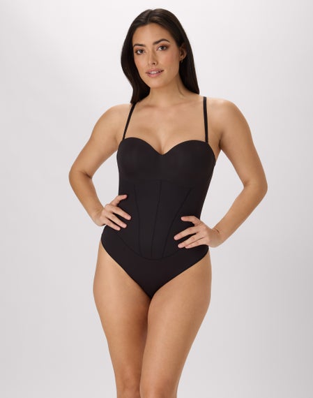 corset shapewear for dress TA3 Vixen Maxi - Pilates Cat - XXS Sculpting Scoop Neck Racerback Pencil Dress Built Women Body Shaper Latex Sport