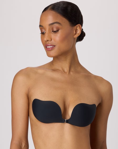 bra cups for strapless dress Elise Full Bust - Bare covered oval shaped molded foam bra cups provide soft shaping and support Maidenform Adhesive Clip Bra