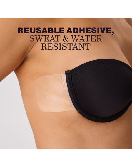 Maidenform Push-Up Adhesive Bra - Wireless & Reusable - Backless Strapless