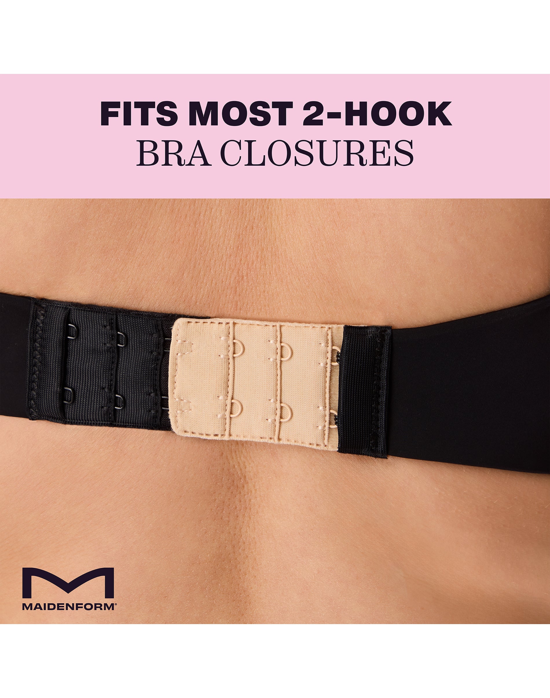 Maidenform 2-Hook Bra Extender, 3/4-inch