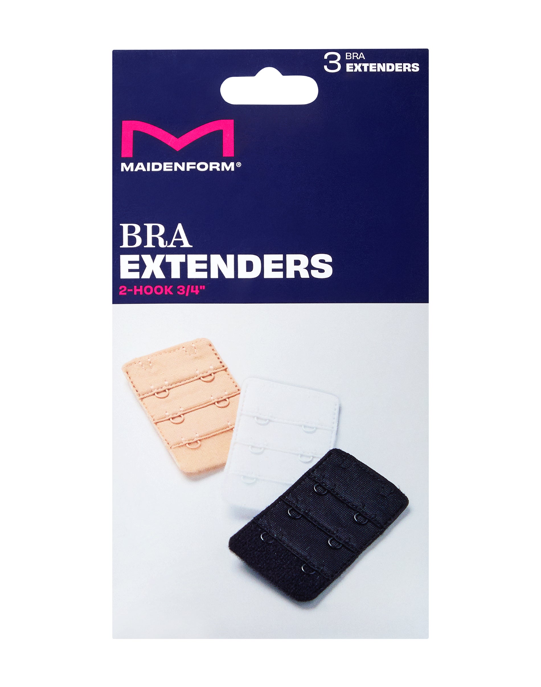 Maidenform 2-Hook Bra Extender, 3/4-inch